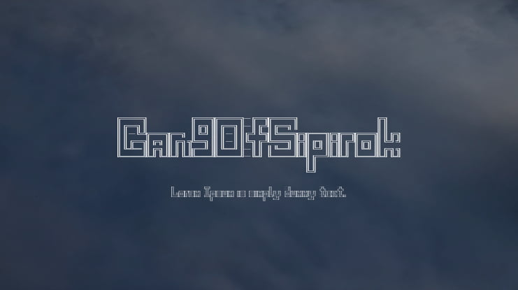 GangOfSipirok Font
