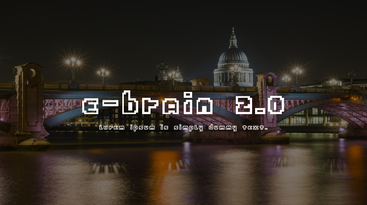 E-Brain 2.0 Font