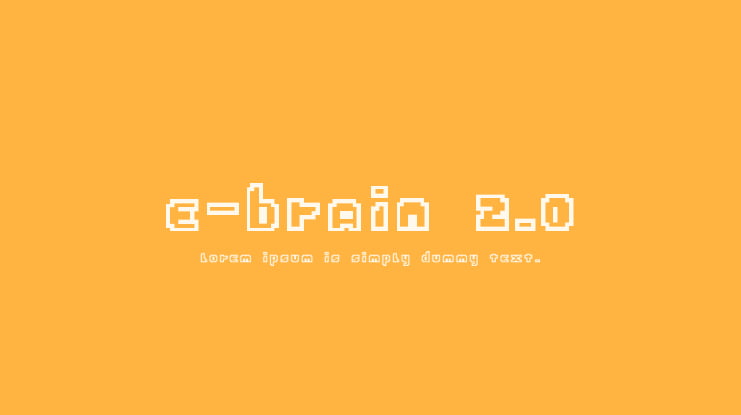 E-Brain 2.0 Font
