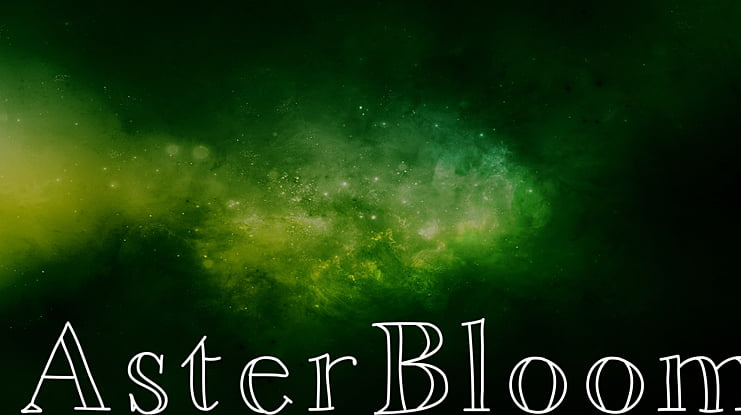 AsterBloom Font