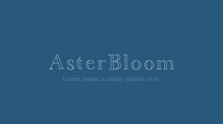 AsterBloom Font