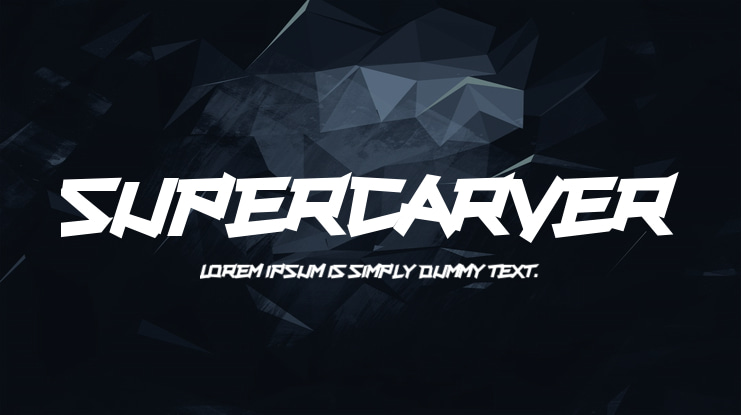 Supercarver Font