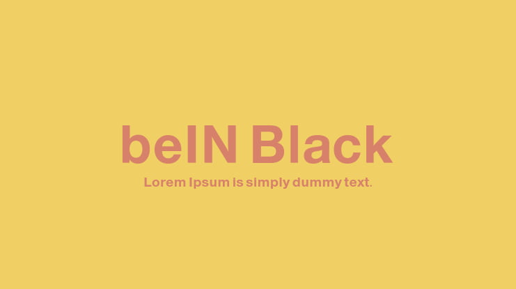 beIN Black Font