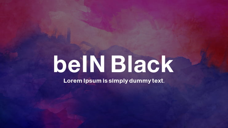 beIN Black Font
