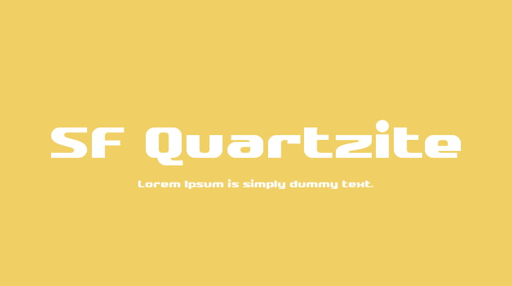 SF Quartzite Font Family