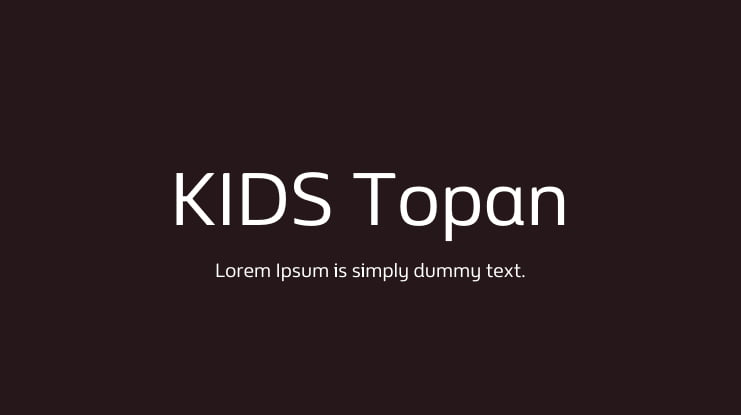 KIDS Topan Font Family