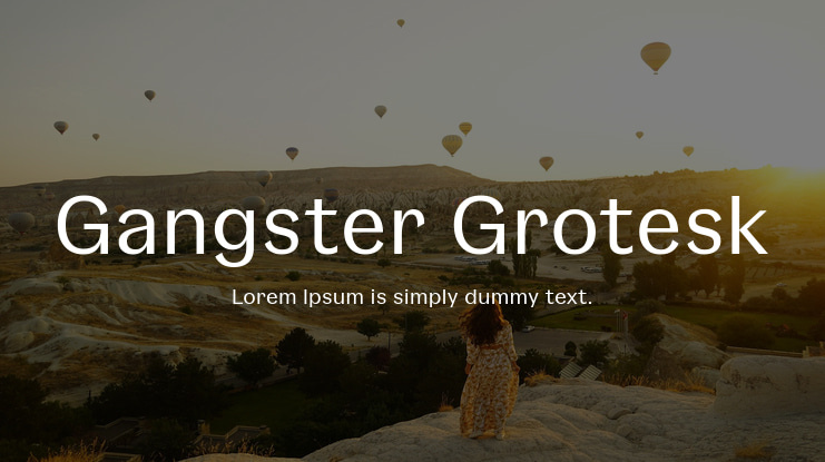 Gangster Grotesk Font Family