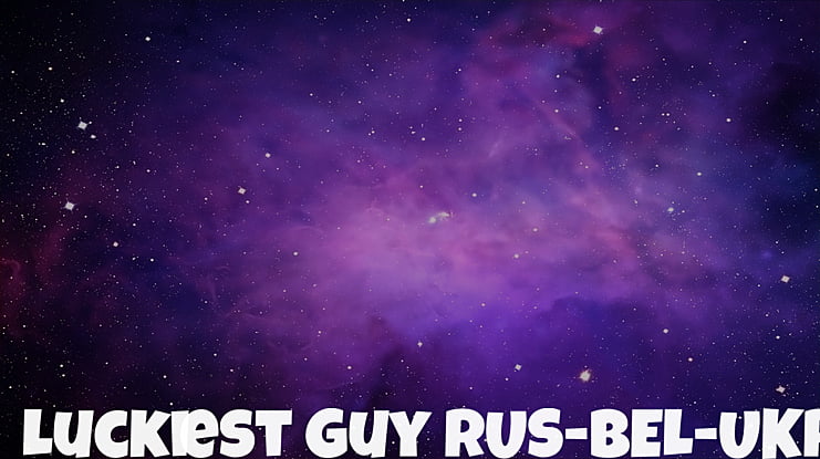 Luckiest Guy RUS-BEL-UKR Font