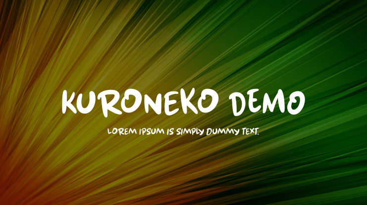 Kuroneko DEMO Font Family