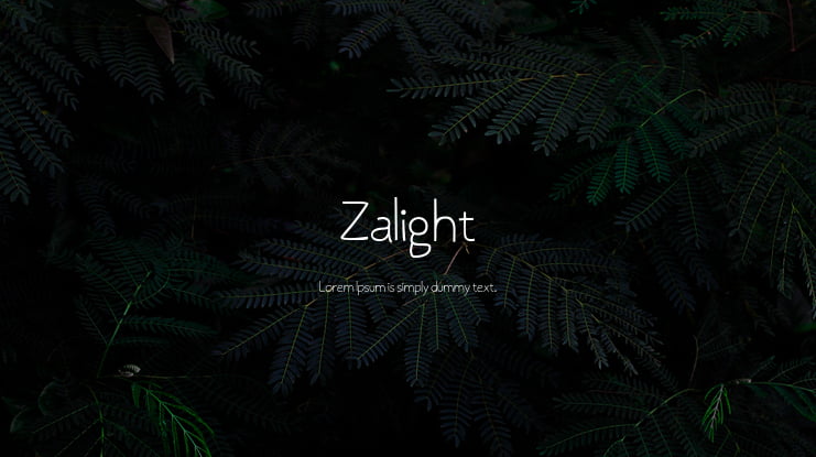 Zalight Font