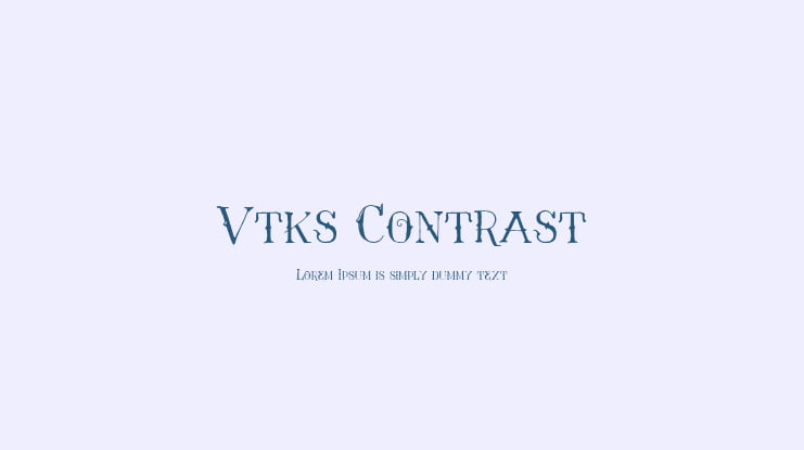 Vtks Contrast Font