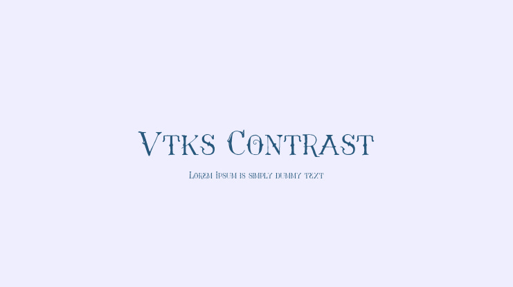 Vtks Contrast Font