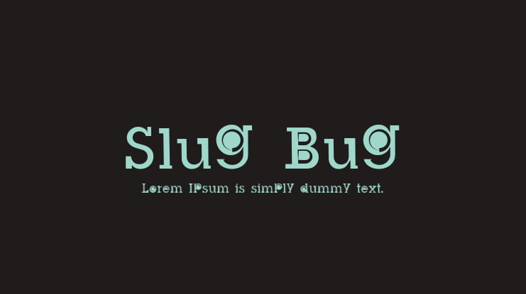 Slug Bug Font Family