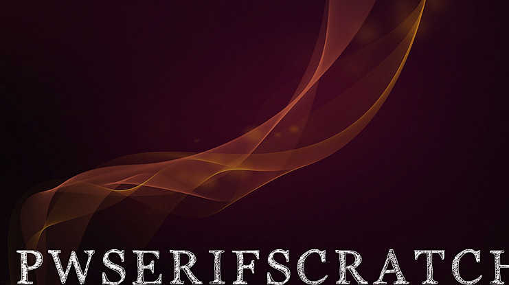 PWSerifScratch Font