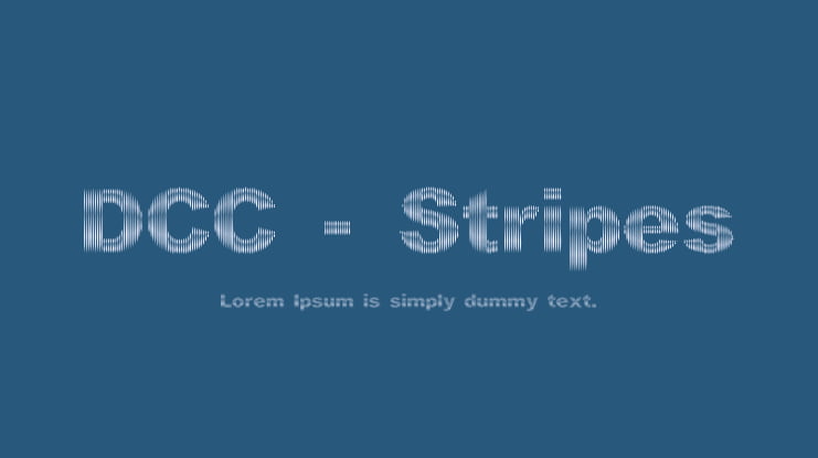 DCC - Stripes Font