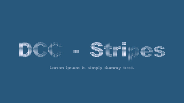 DCC - Stripes Font