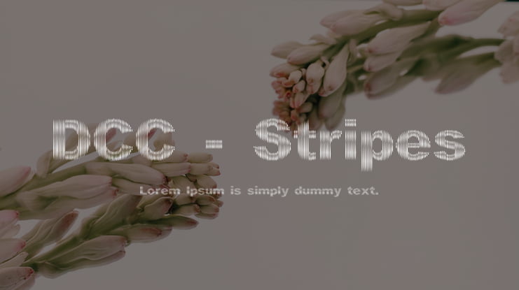 DCC - Stripes Font