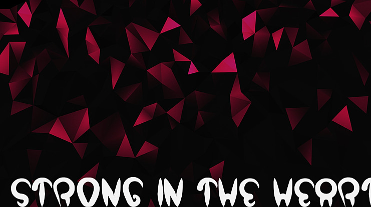 strong in the heart Font