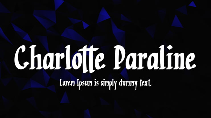 Charlotte Paraline Font
