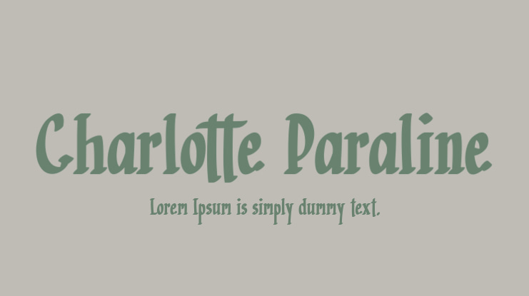 Charlotte Paraline Font
