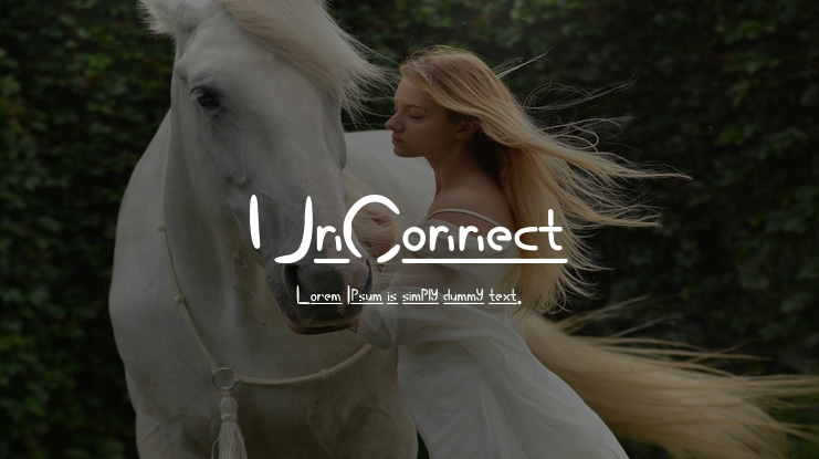 UnConnect Font