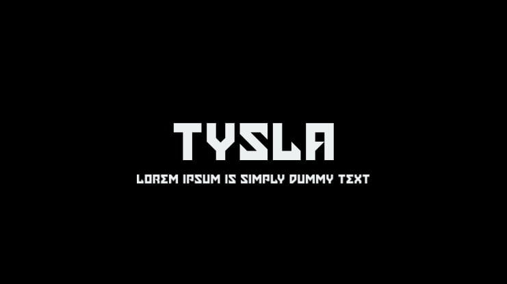 Tysla Font