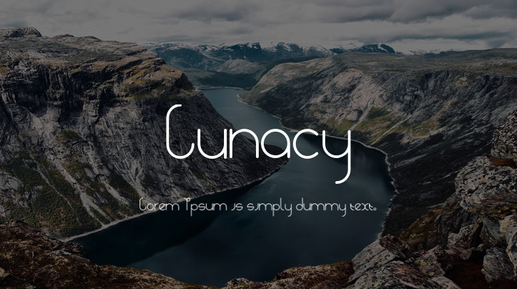 Lunacy Font