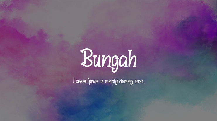 Bungah Font