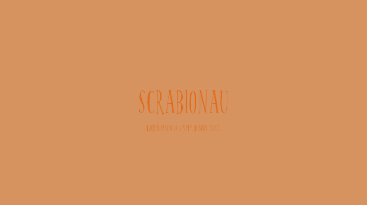 scrabionau Font