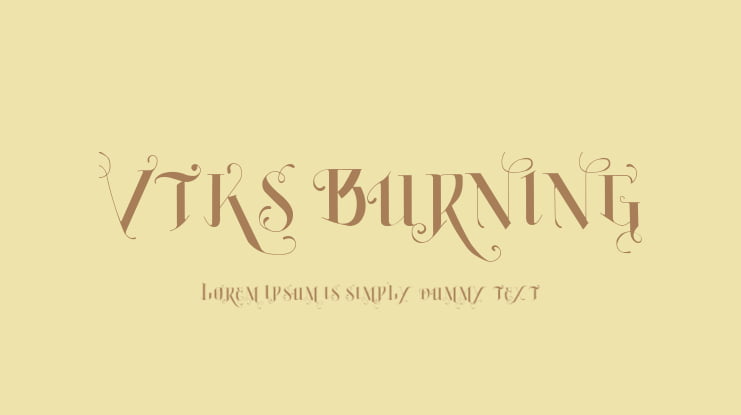 Vtks Burning Font