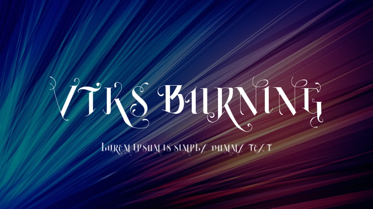 Vtks Burning Font