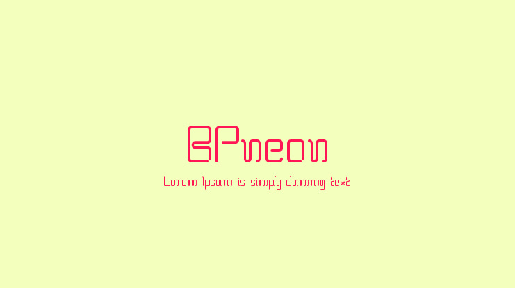 BPneon Font