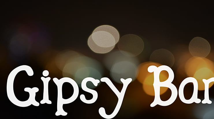 Gipsy Bar Font