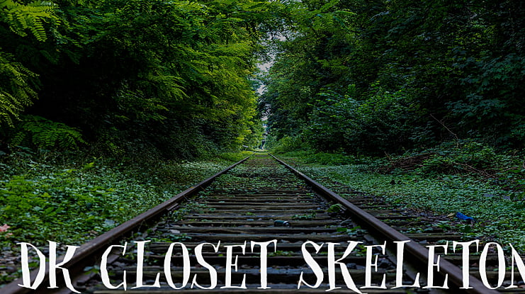 DK Closet Skeleton Font