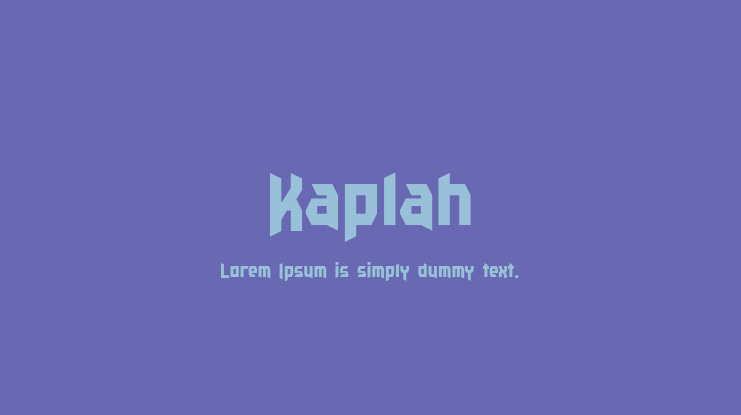 Kaplah Font Family
