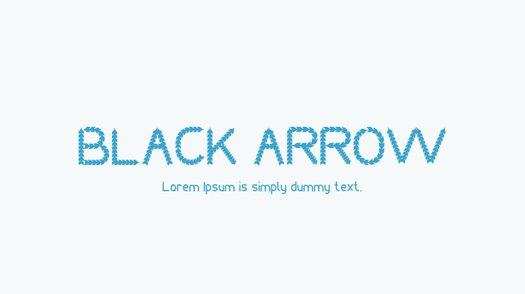 BLACK ARROW Font