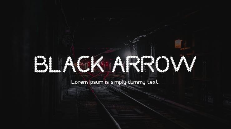 BLACK ARROW Font
