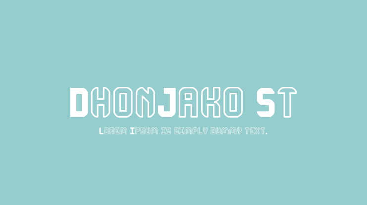DhonJako St Font
