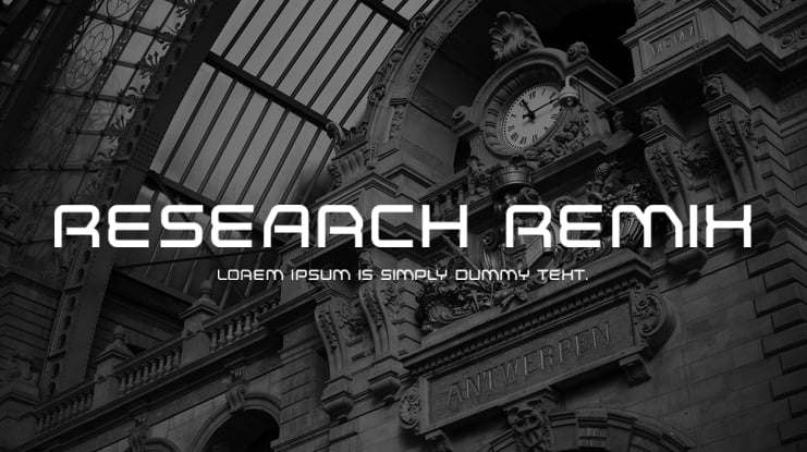 Research Remix Font