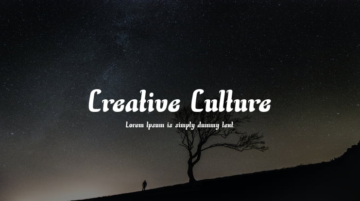 Creative Culture Font
