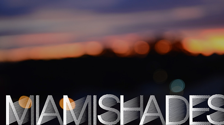 MiamiShades Font