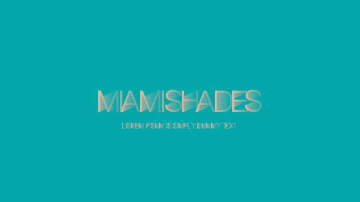 MiamiShades Font