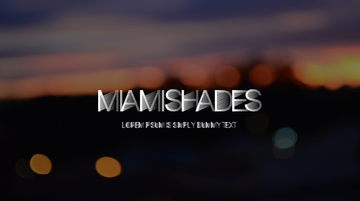 MiamiShades Font