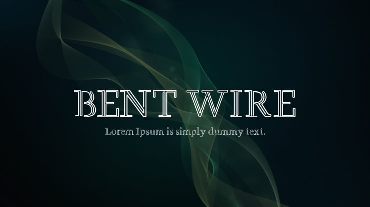BENT WIRE Font