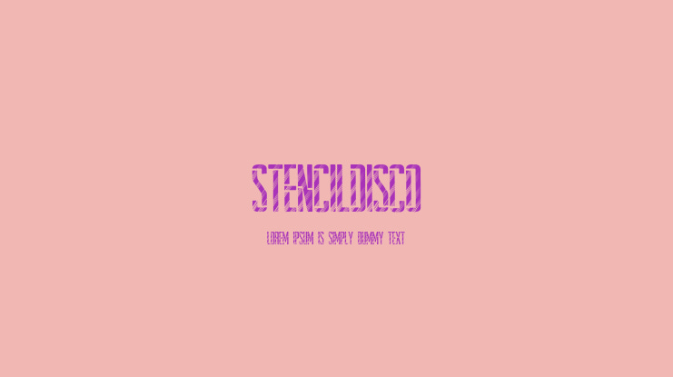 StencilDisco Font