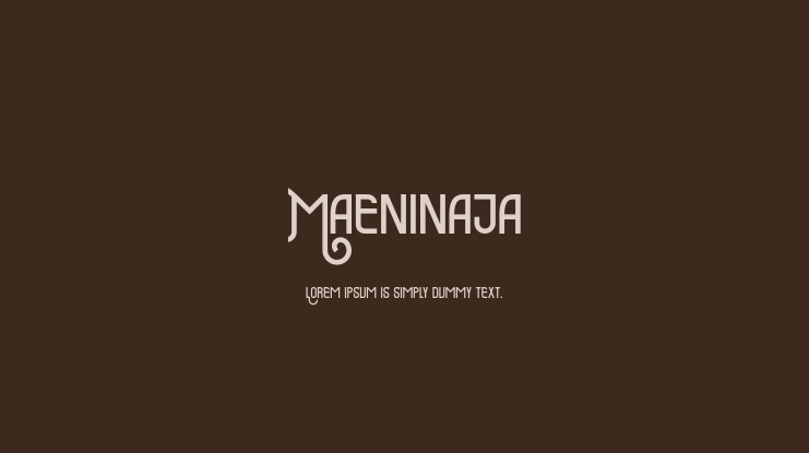 Maeninaja Font