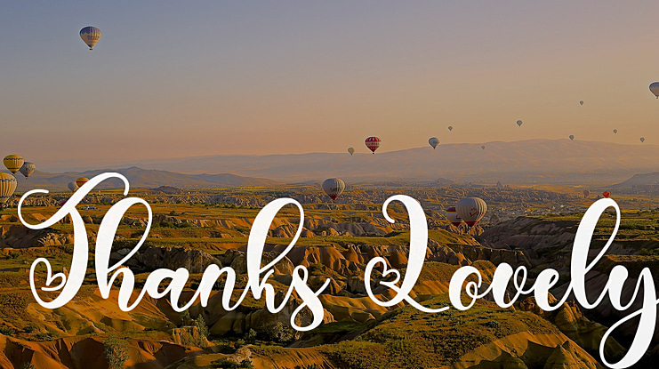 Thanks Lovely Font