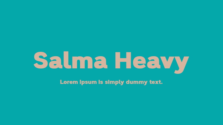 Salma Heavy Font
