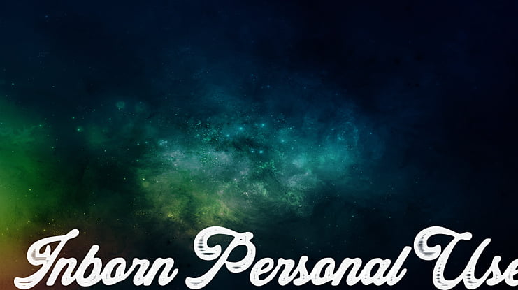 Inborn Personal Use Font