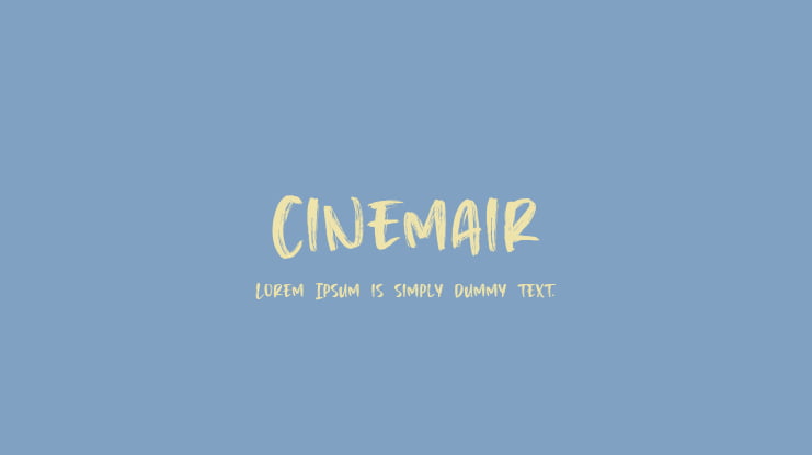 Cinemair Font